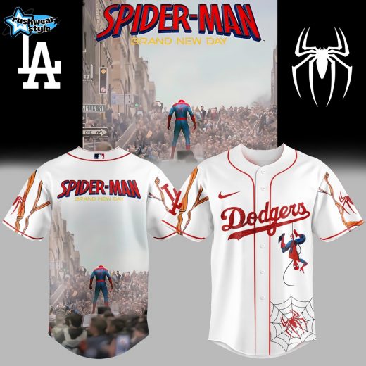 Los Angeles Dodgers x Spider-Man: Brand New Day Jersey 2025 - White V2