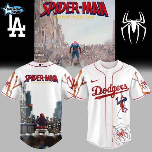 Los Angeles Dodgers x Spider-Man: Brand New Day Jersey 2025 - White V3