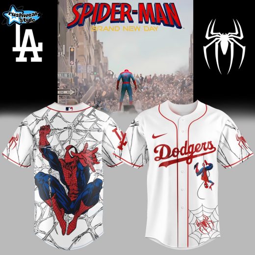 Los Angeles Dodgers x Spider-Man: Brand New Day Jersey 2025 - White V4