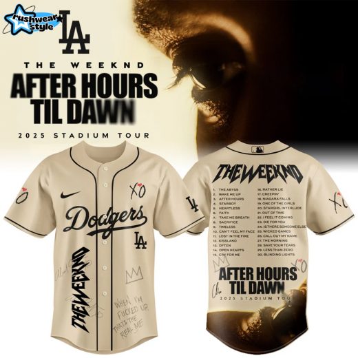 Los Angeles Dodgers x The Weeknd After Hours Til Dawn 2025 Jersey