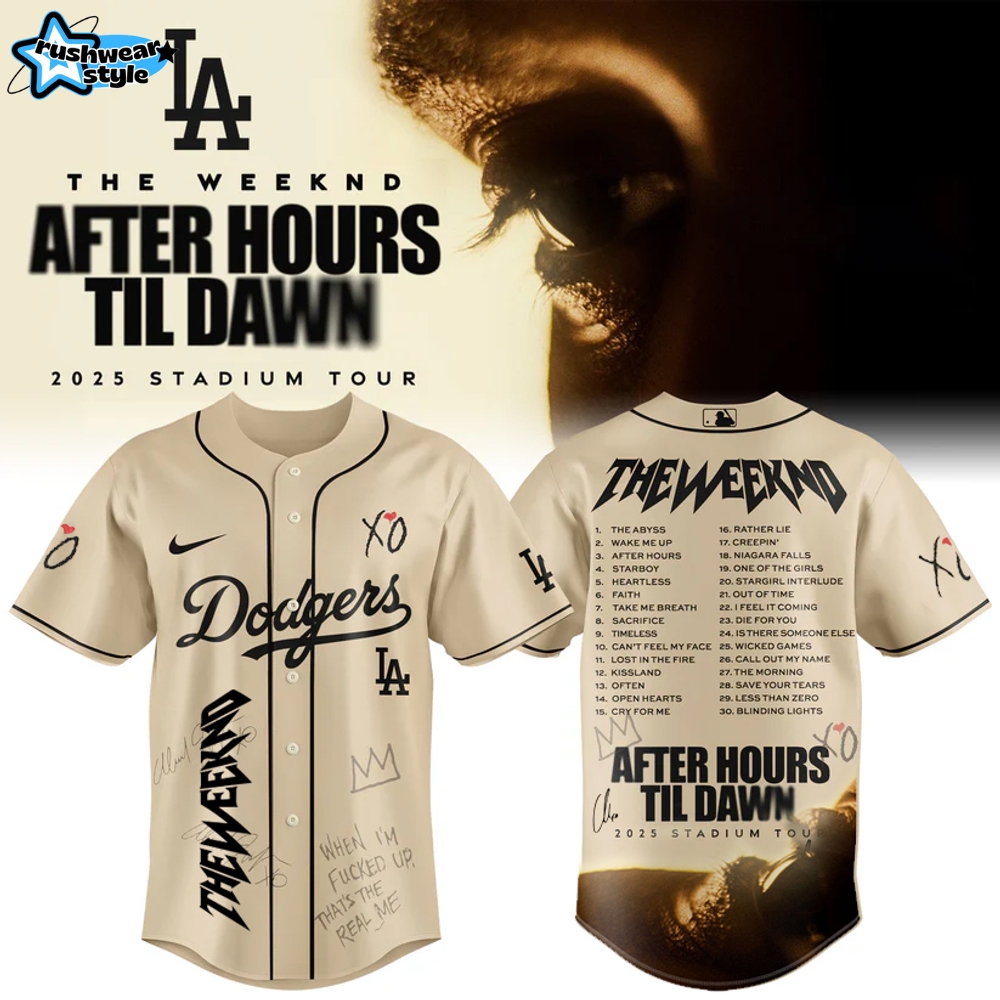 Los Angeles Dodgers x The Weeknd After Hours Til Dawn 2025 Jersey Los Angeles Dodgers x The Weeknd After Hours Til Dawn 2025 Jersey