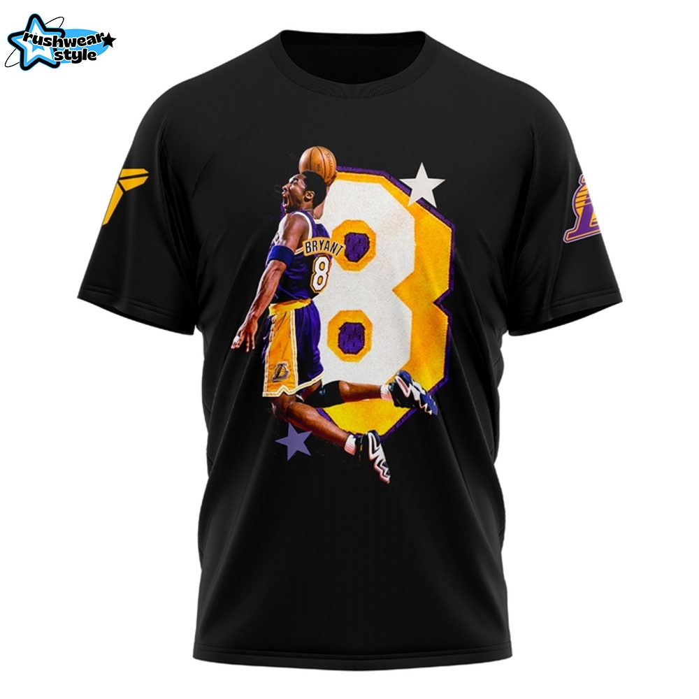 Los Angeles Lakers Happy Heavenly 47th Birthday to Kobe Bryant Shirt Los Angeles Lakers Happy Heavenly 47th Birthday to Kobe Bryant Shirt