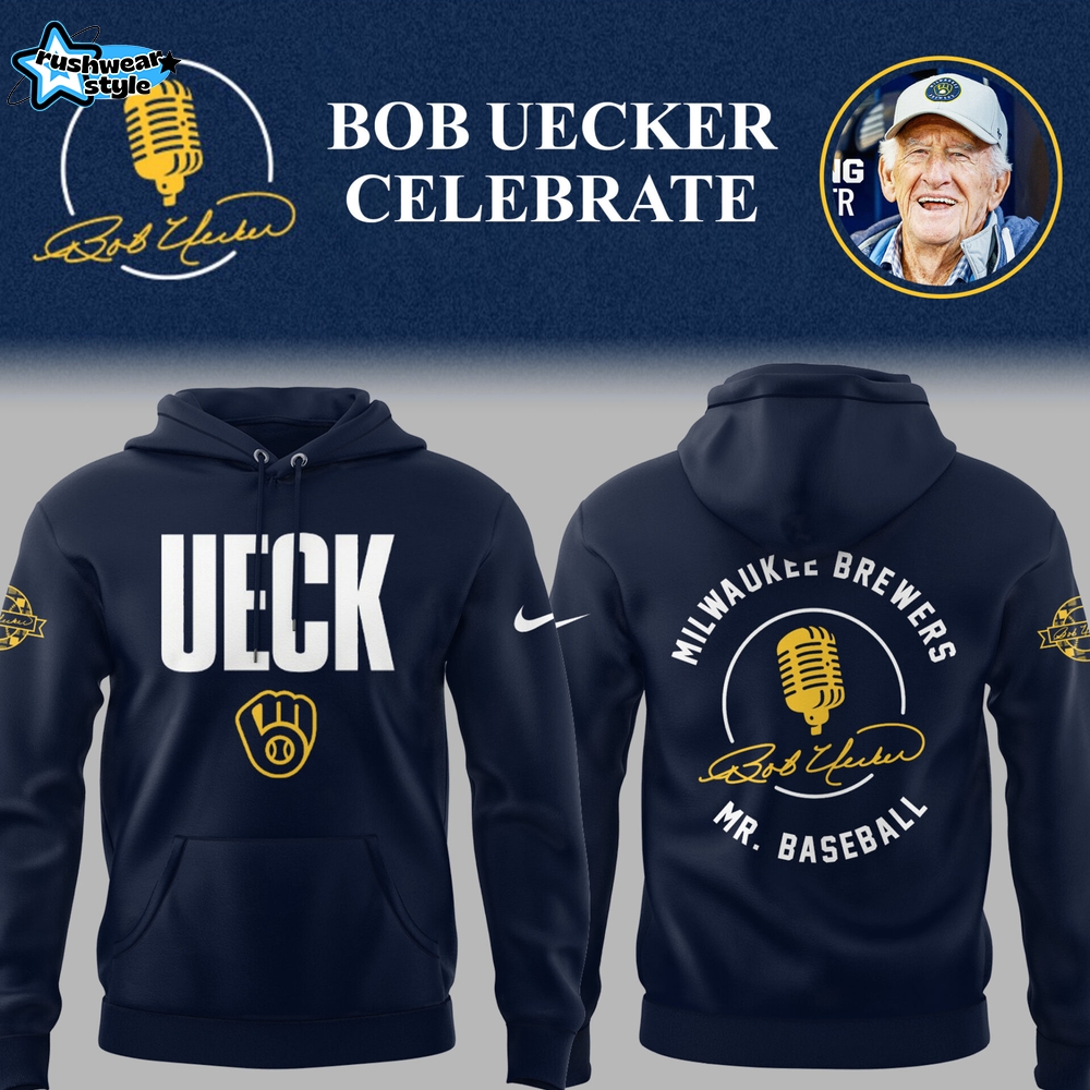 Milwaukee Brewers Honoring Mr. Baseball Bob Uecker Hoodie Set Milwaukee Brewers Honoring Mr. Baseball Bob Uecker Hoodie Set