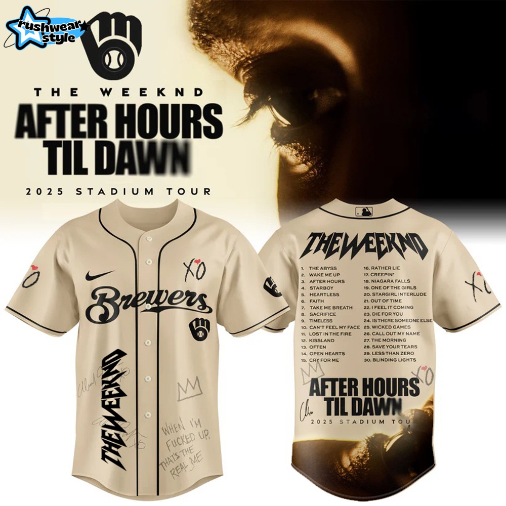 Milwaukee Brewers x The Weeknd After Hours Til Dawn 2025 Jersey Milwaukee Brewers x The Weeknd After Hours Til Dawn 2025 Jersey