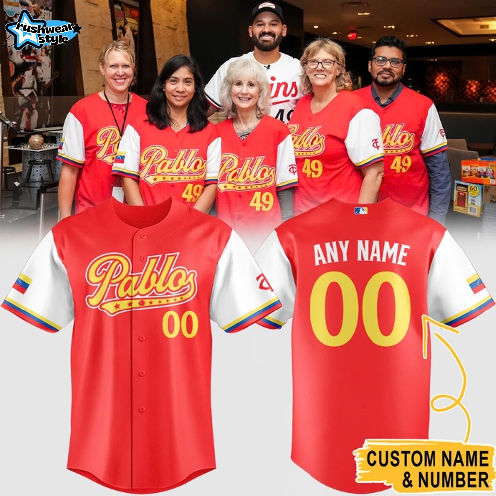 Minnesota Twins x Pablo Day Custom Name 2025 Jersey Minnesota Twins x Pablo Day Custom Name 2025 Jersey