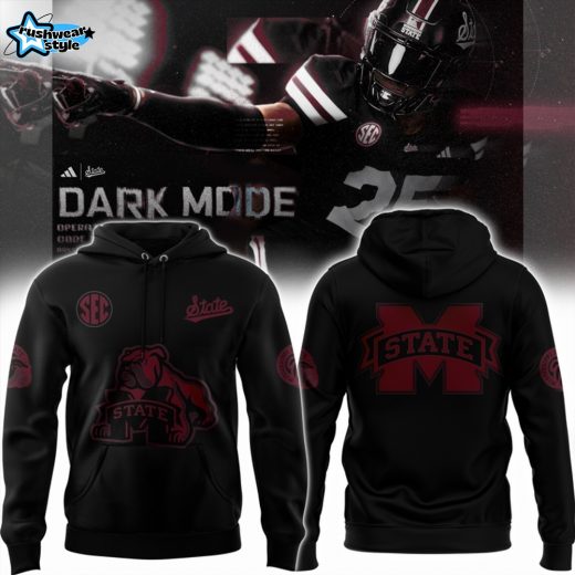 Mississippi State Bulldogs "Dark Mode" Special Hoodie