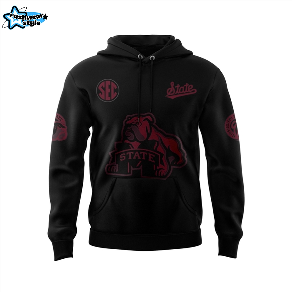 Mississippi State Bulldogs "Dark Mode" Special Hoodie