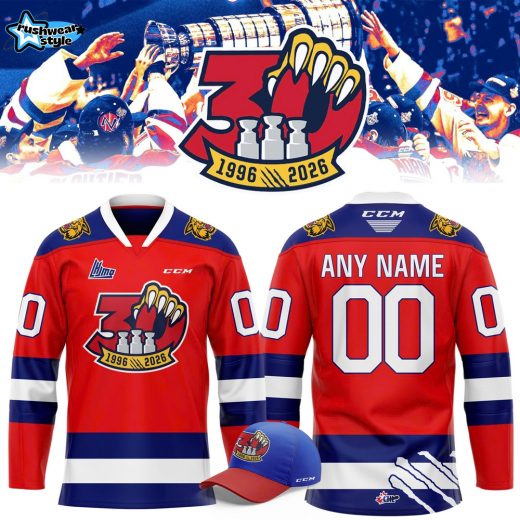 Moncton Wildcats 30th Anniversary Limited Edition Hockey Jersey