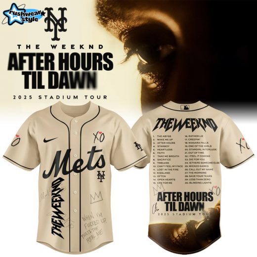New York Mets x The Weeknd After Hours Til Dawn 2025 Jersey