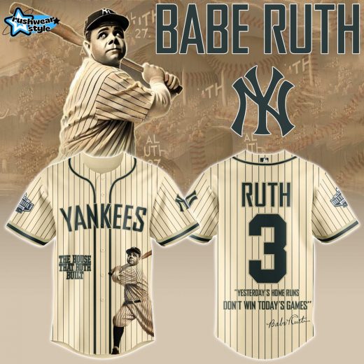 New York Yankee Babe Ruth Home Run King Limited Jersey