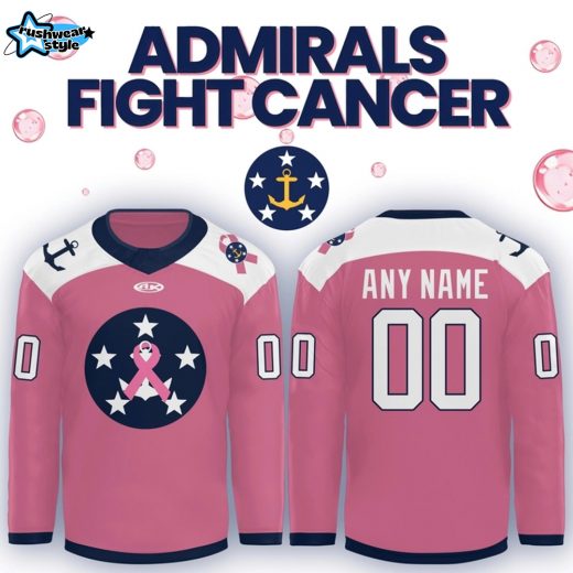 Norfolk Admirals x Hockey Fights Cancer Night 2025 Hockey Jersey