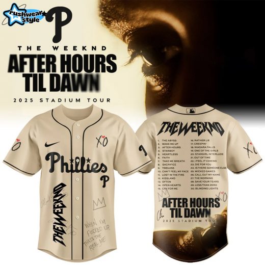 Philadelphia Phillies x The Weeknd After Hours Til Dawn 2025 Jersey