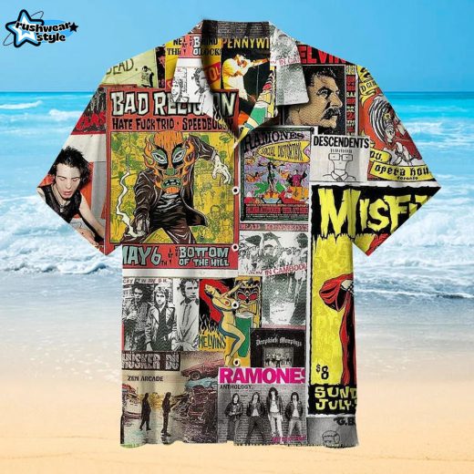 Punk Rock Collage Universal Hawaiian Shirt