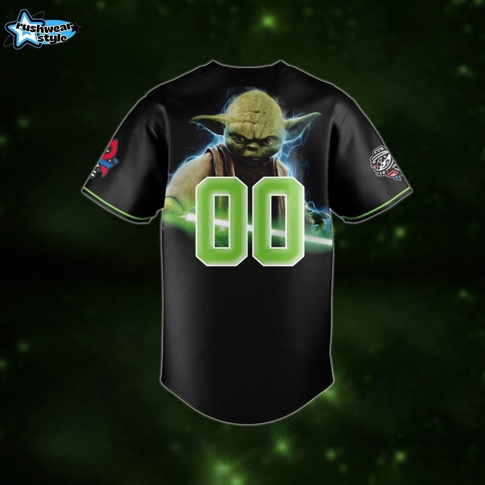 Rocket City Trash Pandas x Yoda Star Wars Night Jersey 2025 Rocket City Trash Pandas x Yoda Star Wars Night Jersey 2025