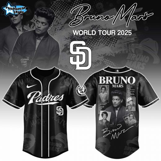 San Diego Padres x Bruno Mars at Park MGM 2025 Jersey Editions Limited