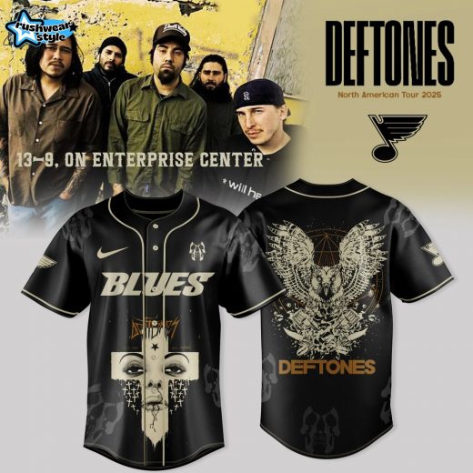 St. Louis Blues x Deftones NA Tour Fall 2025 Special Baseball Jersey