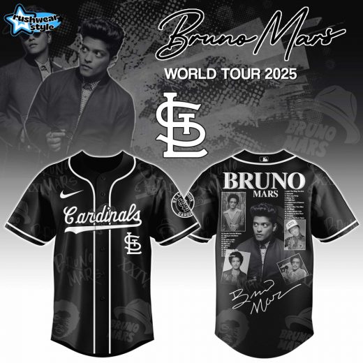 St. Louis Cardinals x Bruno Mars at Park MGM 2025 Jersey Editions Limited