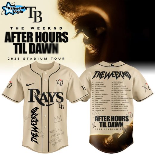 Tampa Bay Rays x The Weeknd After Hours Til Dawn 2025 Jersey