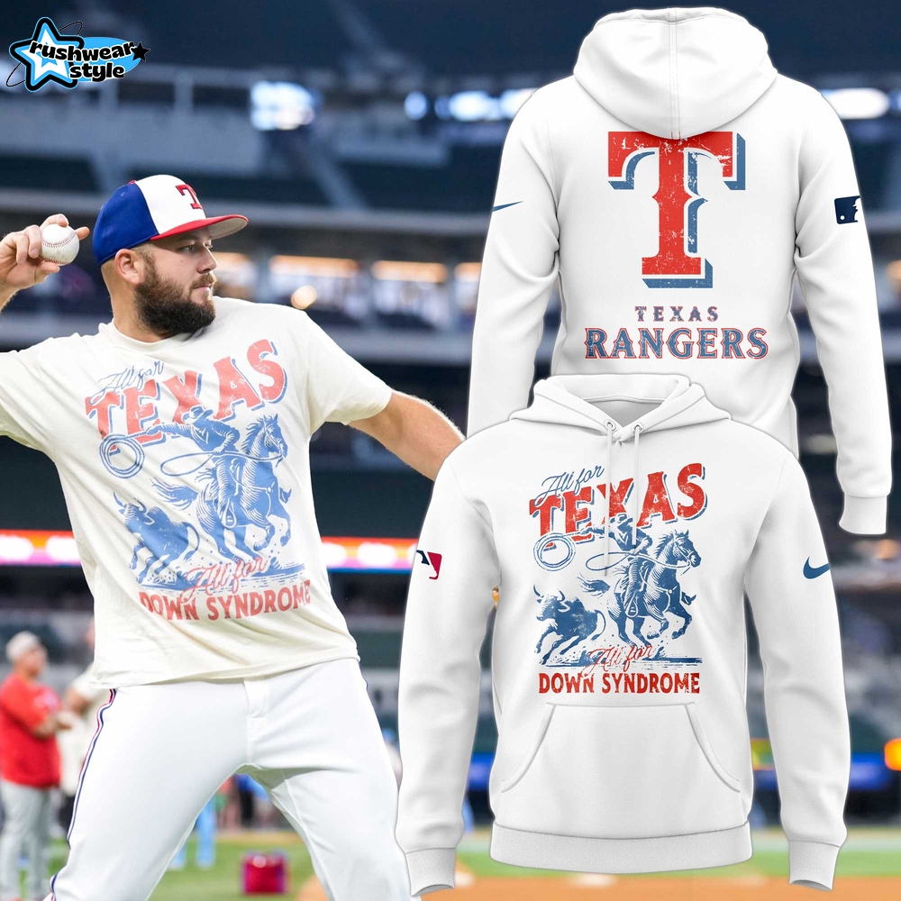 Texas Rangers Foundation on Down syndrome Awareness Day Hoodie Set 2025 Texas Rangers Foundation on Down syndrome Awareness Day Hoodie Set 2025