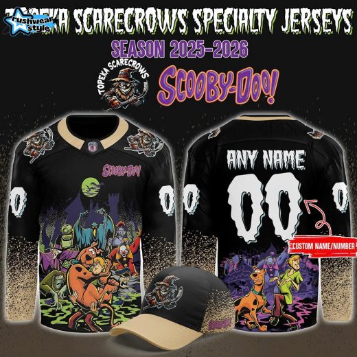 Topeka Scarecrows x ScooBy-Doo Night 2025 Custom Hockey Jersey