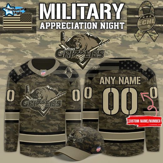 Utah Grizzlies x Military Night Appreciation Custom Hockey Jersey