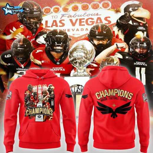 Vegas Knight Hawks Champions Indoor Football League Hoodie Set 2025