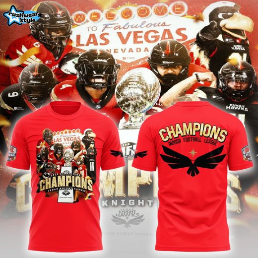 Vegas Knight Hawks Champions Indoor Football League Shirt 2025
