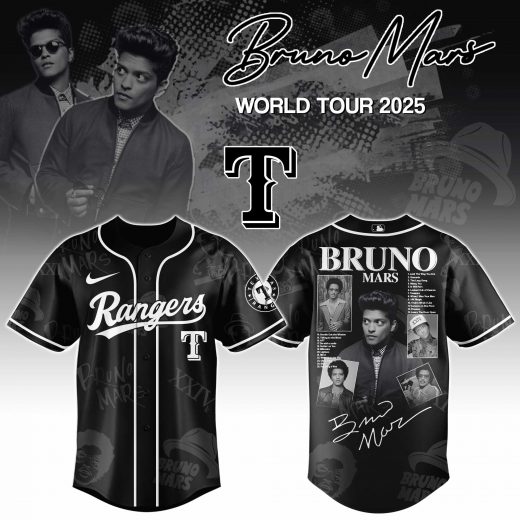 Texas Rangers x Bruno Mars at Park MGM 2025 Jersey Editions Limited