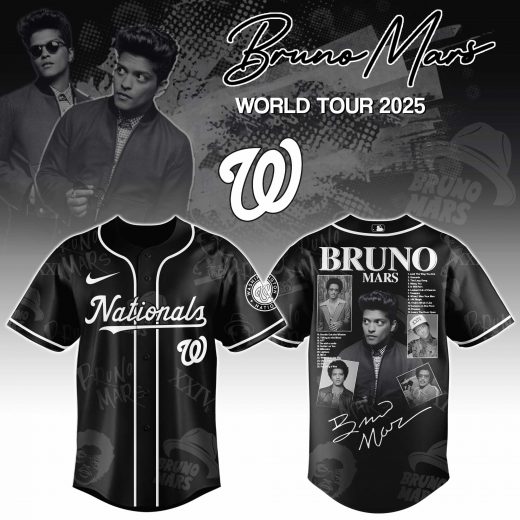 Washington Nationals x Bruno Mars at Park MGM 2025 Jersey Editions Limited