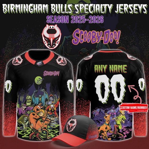 Birmingham Bulls x ScooBy-Doo Night 2025 Custom Hockey Jersey