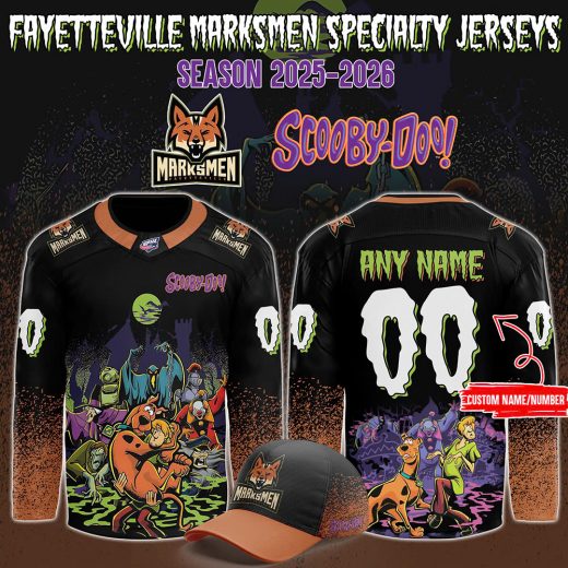 Fayetteville Marksmen x ScooBy-Doo Night 2025 Custom Hockey Jersey