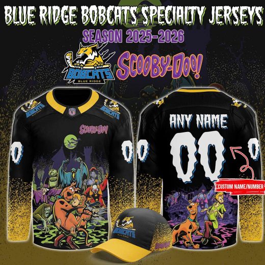 Blue Ridge Bobcats x ScooBy-Doo Night 2025 Custom Hockey Jersey