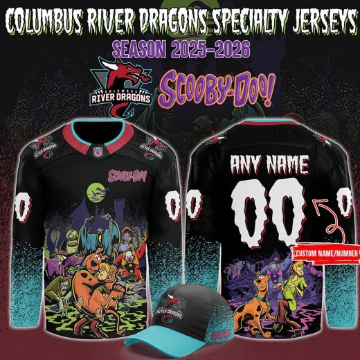 Columbus River Dragons x Scooby-Doo Night 2025 Hockey Jersey