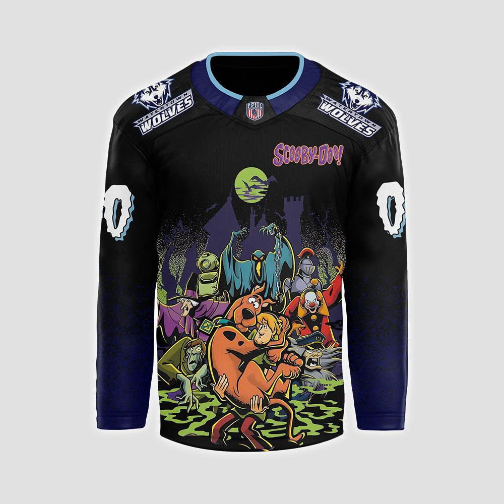 Watertown Wolves x Scooby-Doo Night 2025 Hockey Jersey Watertown Wolves x Scooby-Doo Night 2025 Hockey Jersey