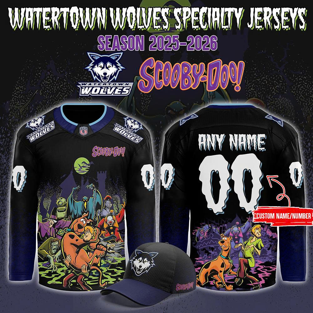 Watertown Wolves x Scooby-Doo Night 2025 Hockey Jersey Watertown Wolves x Scooby-Doo Night 2025 Hockey Jersey