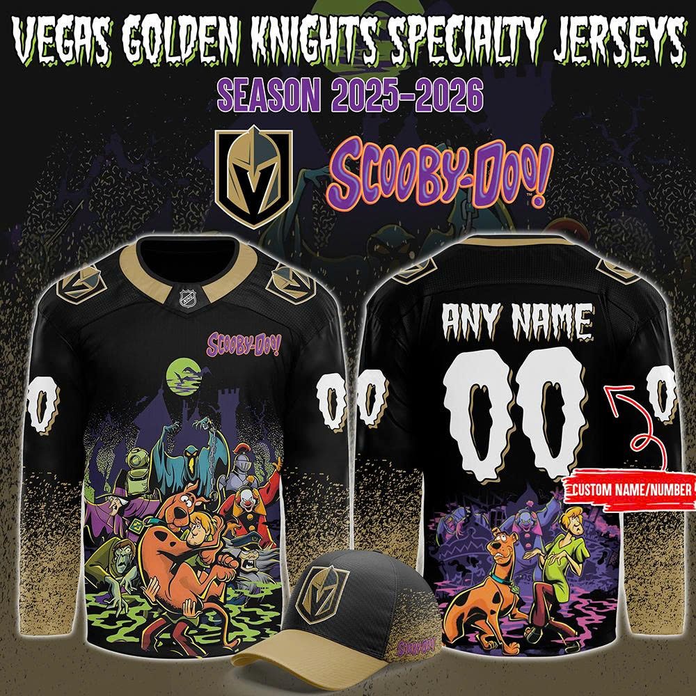 Vegas Golden Knights x ScooBy-Doo Night 2025 Custom Hockey Jersey Vegas Golden Knights x ScooBy-Doo Night 2025 Custom Hockey Jersey
