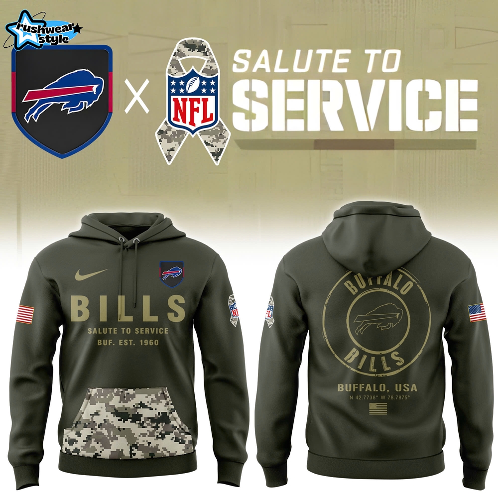 Buffalo Bills Salute To Service Combo Hoodie | Jogger | Cap Buffalo Bills Salute To Service Combo Hoodie | Jogger | Cap