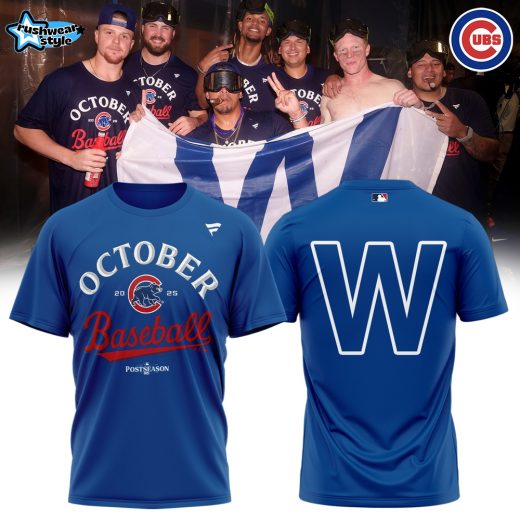Chicago Cubs OCTOBER Baseball POSTSEASON – Tshirt