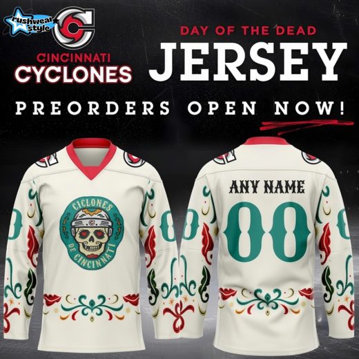 Cincinnati Cyclones X Day of the Dead 2025 Custom Hockey Jersey