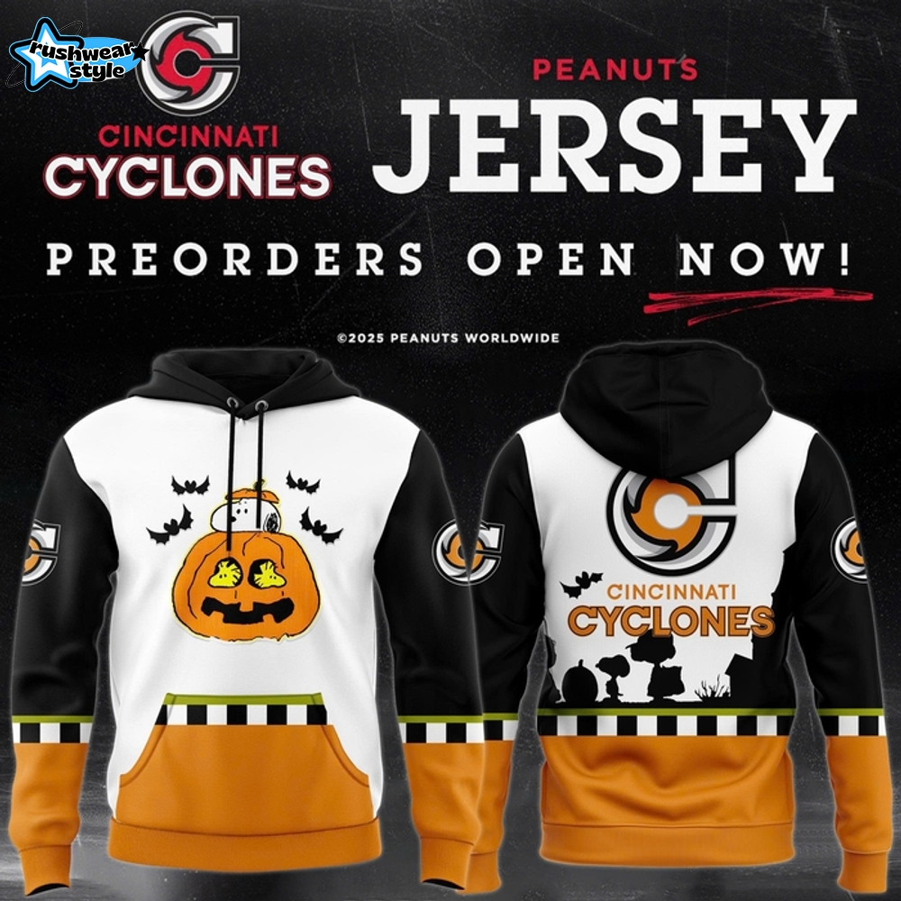 Cincinnati Cyclones x Peanuts Day 2025 Special Hoodie Cincinnati Cyclones x Peanuts Day 2025 Special Hoodie