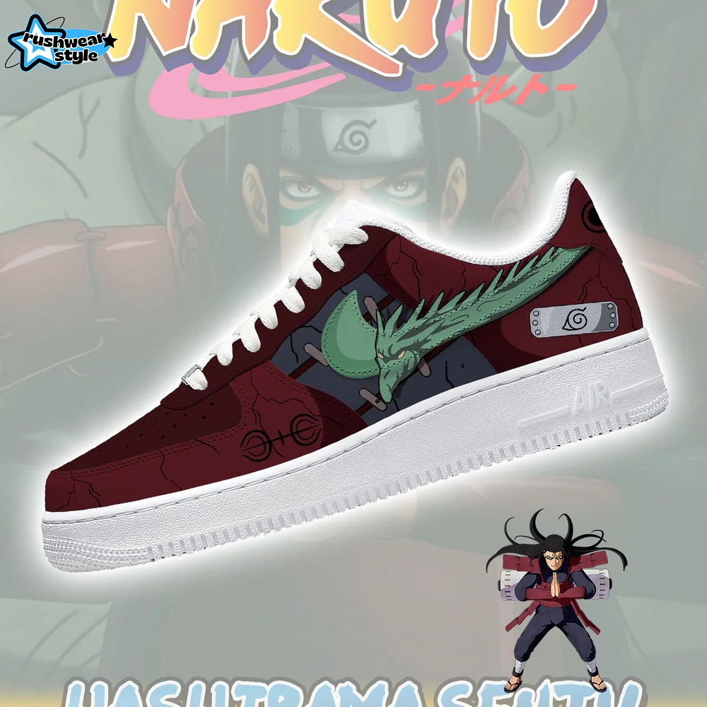 First Hokage Hashirama Senju Custom Low Sneakers First Hokage Hashirama Senju Custom Low Sneakers