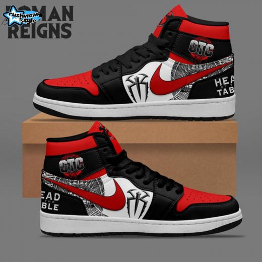 Gleammerch Roman Reigns AJ1 High Sneakers Shoes For Men And Women