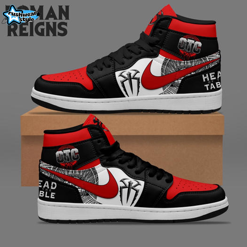 Gleammerch Roman Reigns AJ1 High Sneakers Shoes For Men And Women Gleammerch Roman Reigns AJ1 High Sneakers Shoes For Men And Women