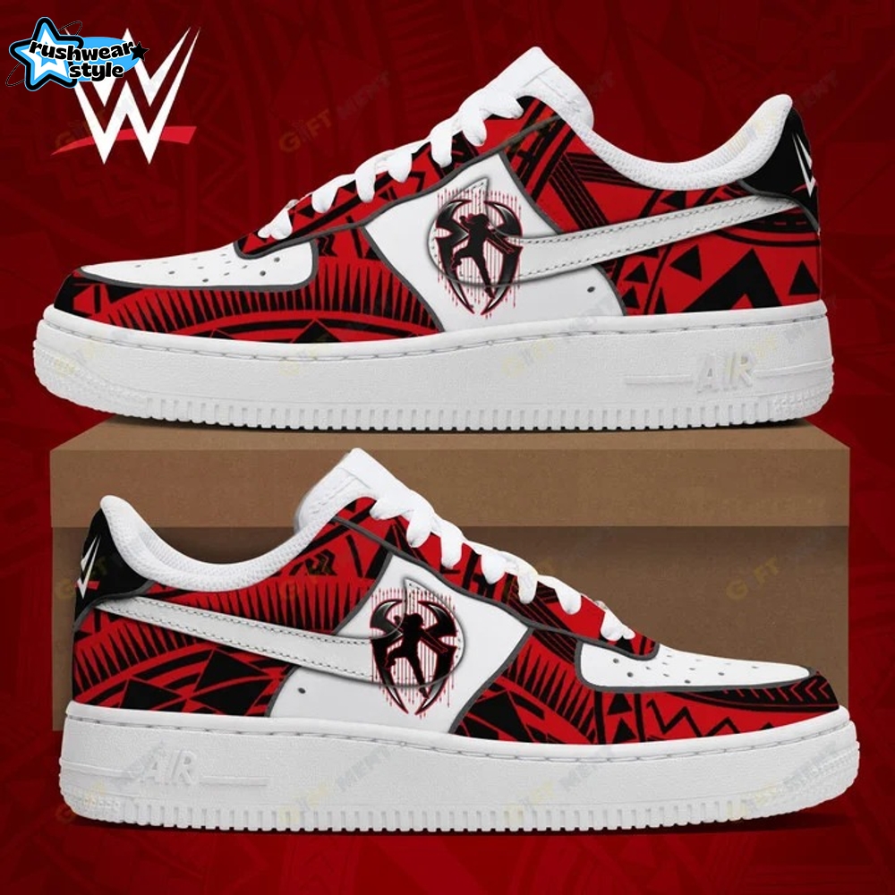 Gleammerch Roman Reigns Air Low-Top Sneakers Shoes For Men And Women Gleammerch Roman Reigns Air Low-Top Sneakers Shoes For Men And Women