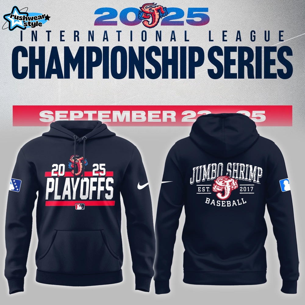 Jacksonville Jumbo Shrimp 2025 Playoffs Hoodie Jacksonville Jumbo Shrimp 2025 Playoffs Hoodie