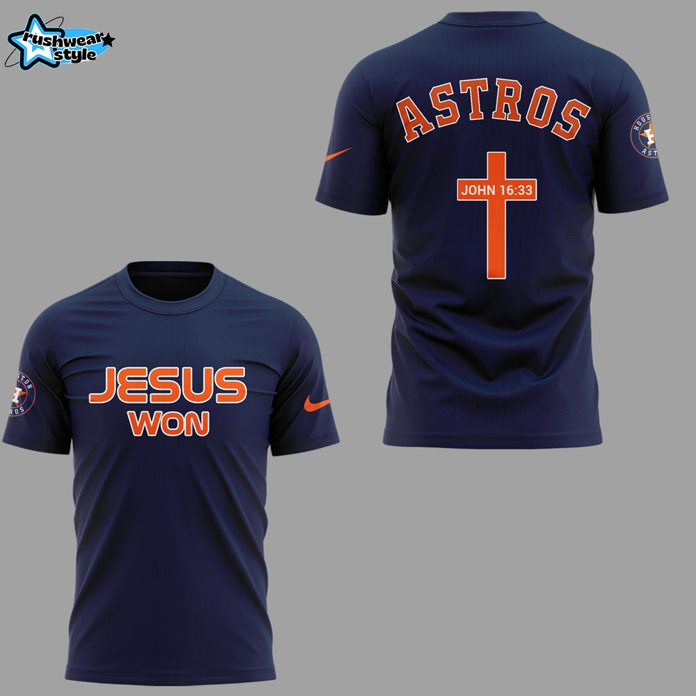 Limited Edition Astros x Jesus Won TShirt Limited Edition Astros x Jesus Won TShirt