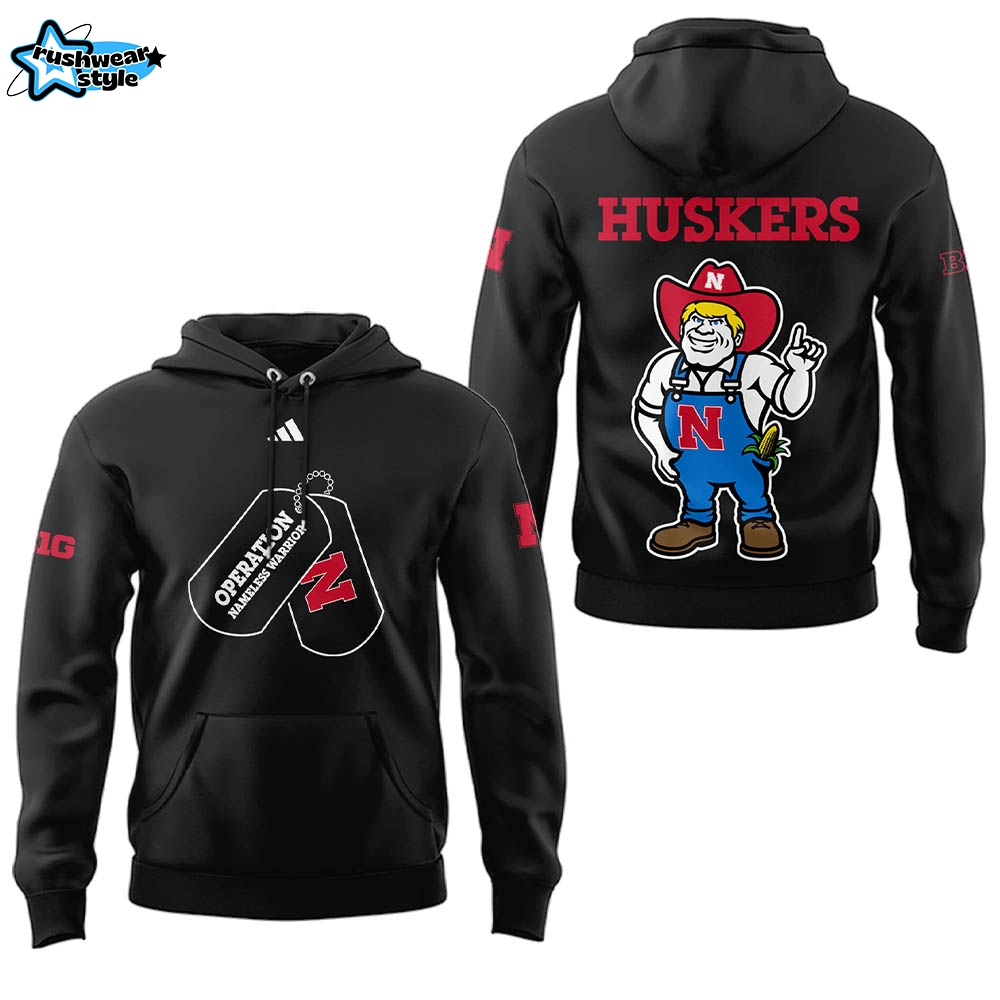 Limited Edition Nebraska Football x “OPERATION NAMELESS WARRIOR” Hoodie Limited Edition Nebraska Football x “OPERATION NAMELESS WARRIOR” Hoodie