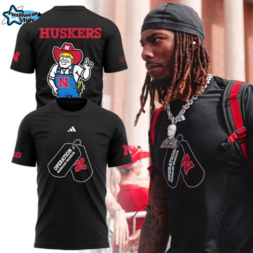 Limited Edition Nebraska Football x “OPERATION NAMELESS WARRIOR” TShirt