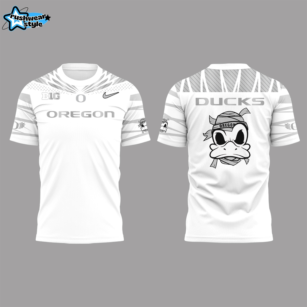 Limited Edition Oregon Ducks Football “The Duck” White TShirt Limited Edition Oregon Ducks Football “The Duck” White TShirt