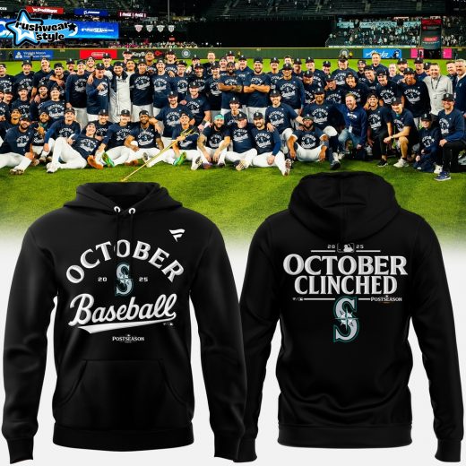 Limited Edition Seattle Mariners OCTOBER Black Hoodie